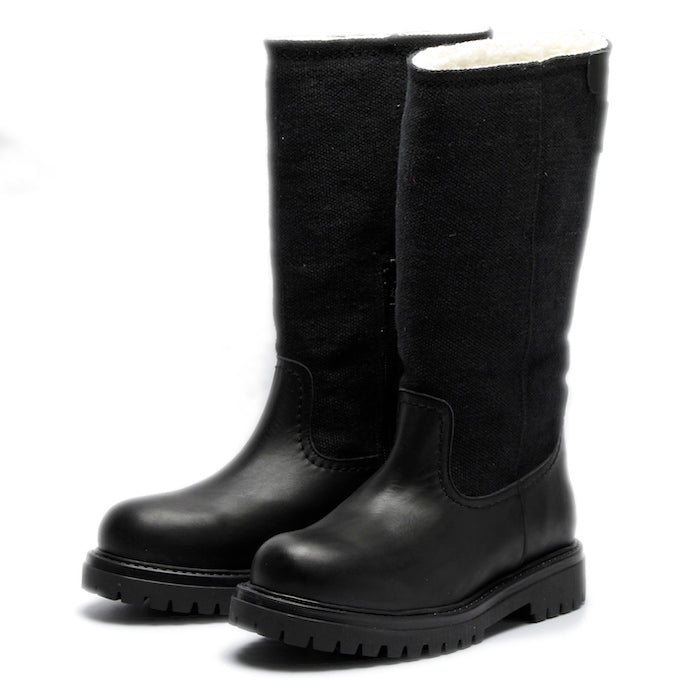 MIA Boots aus Leder, Baumwolle und Hanf
