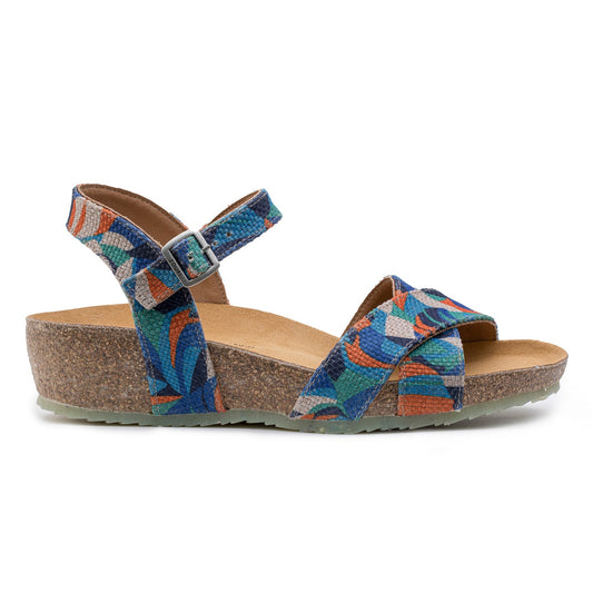 gemusterte Nature Sandalen, vegan