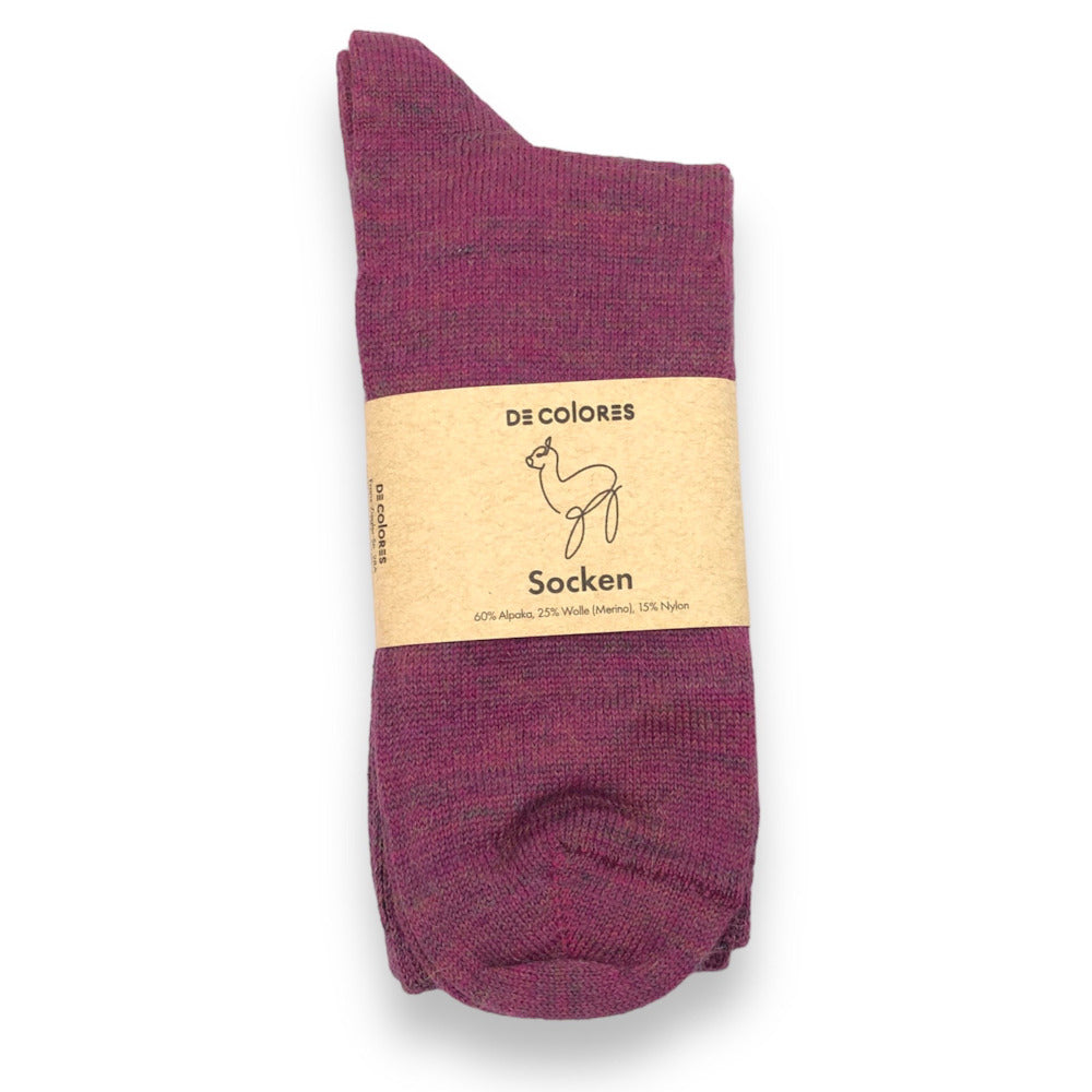 Socken aus Alpakawolle