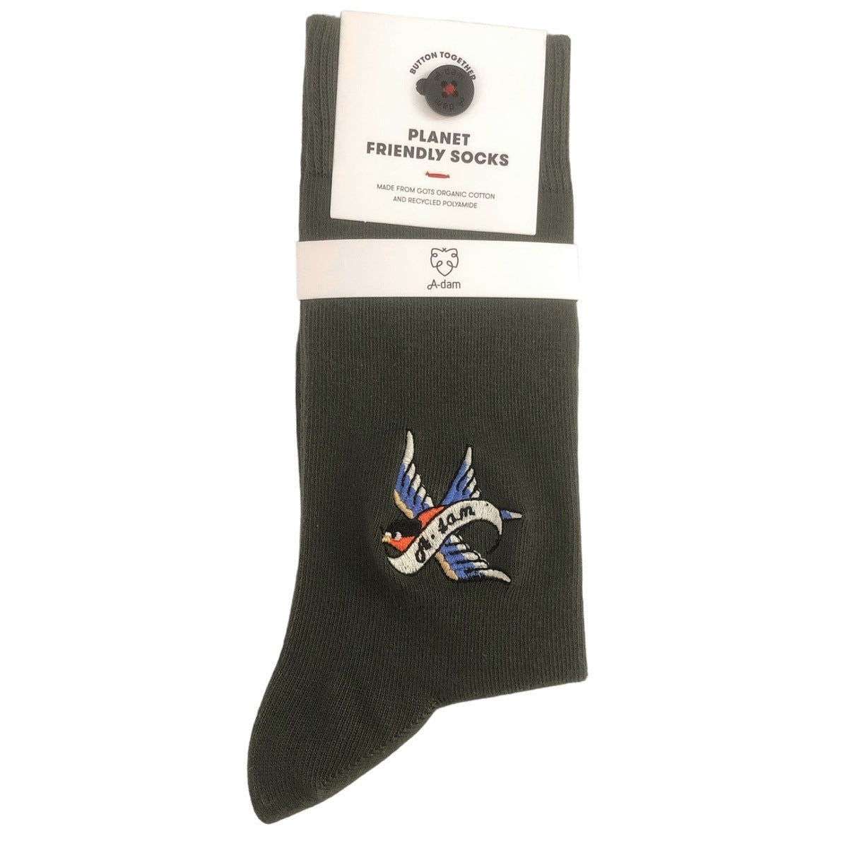 Socken mit Stickerei