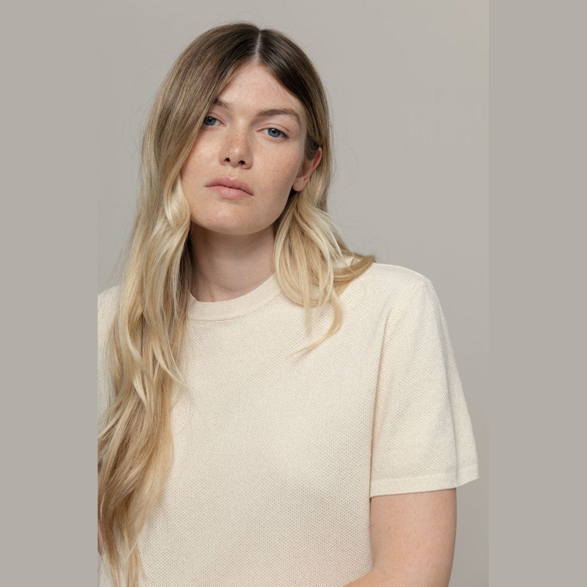 Carlotta, Strickshirt aus recycelter Baumwolle