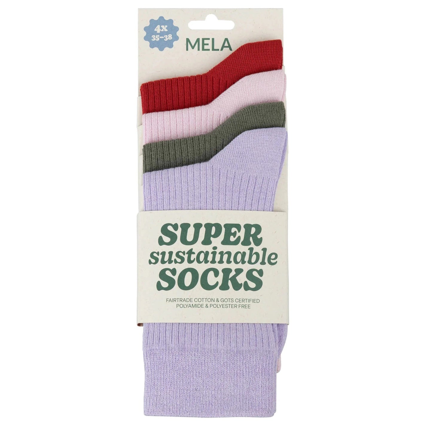 4er-Pack Ripp-Socken