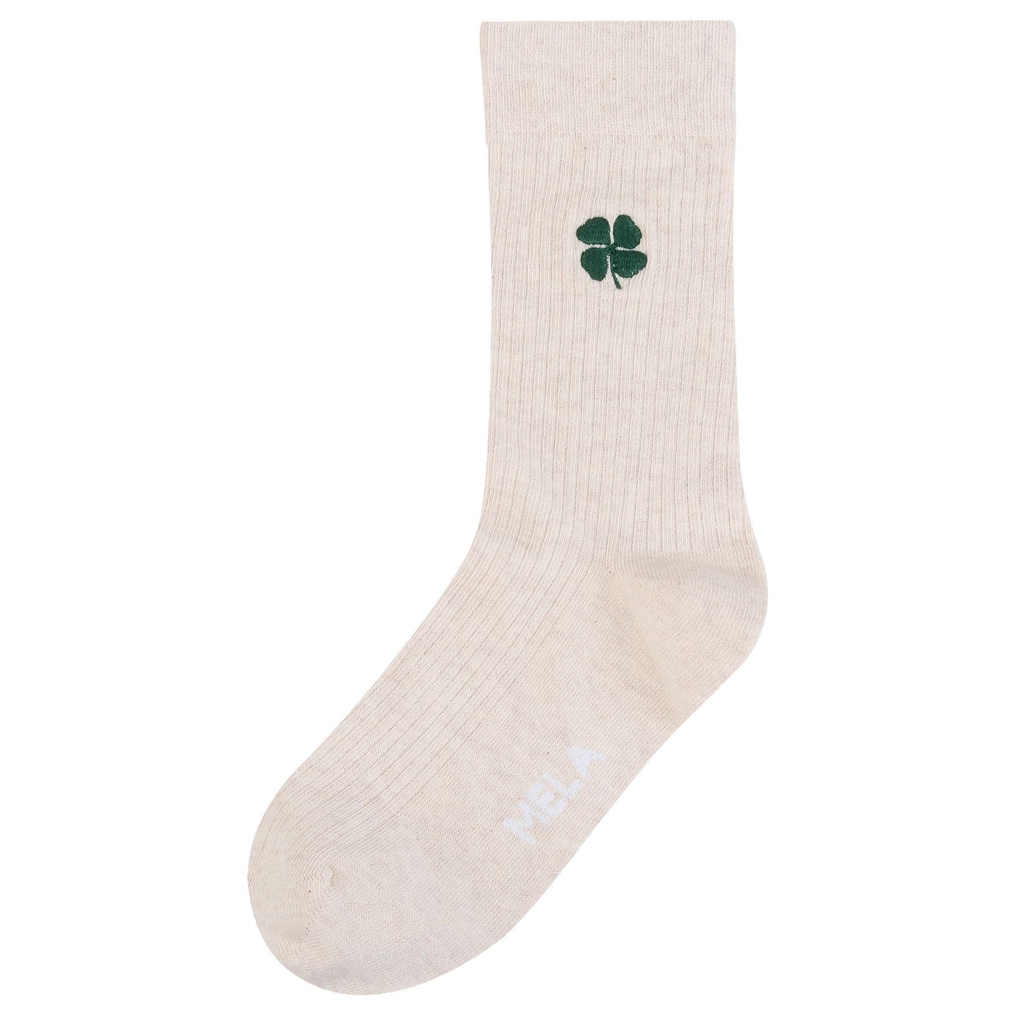 Socks with small embroidery