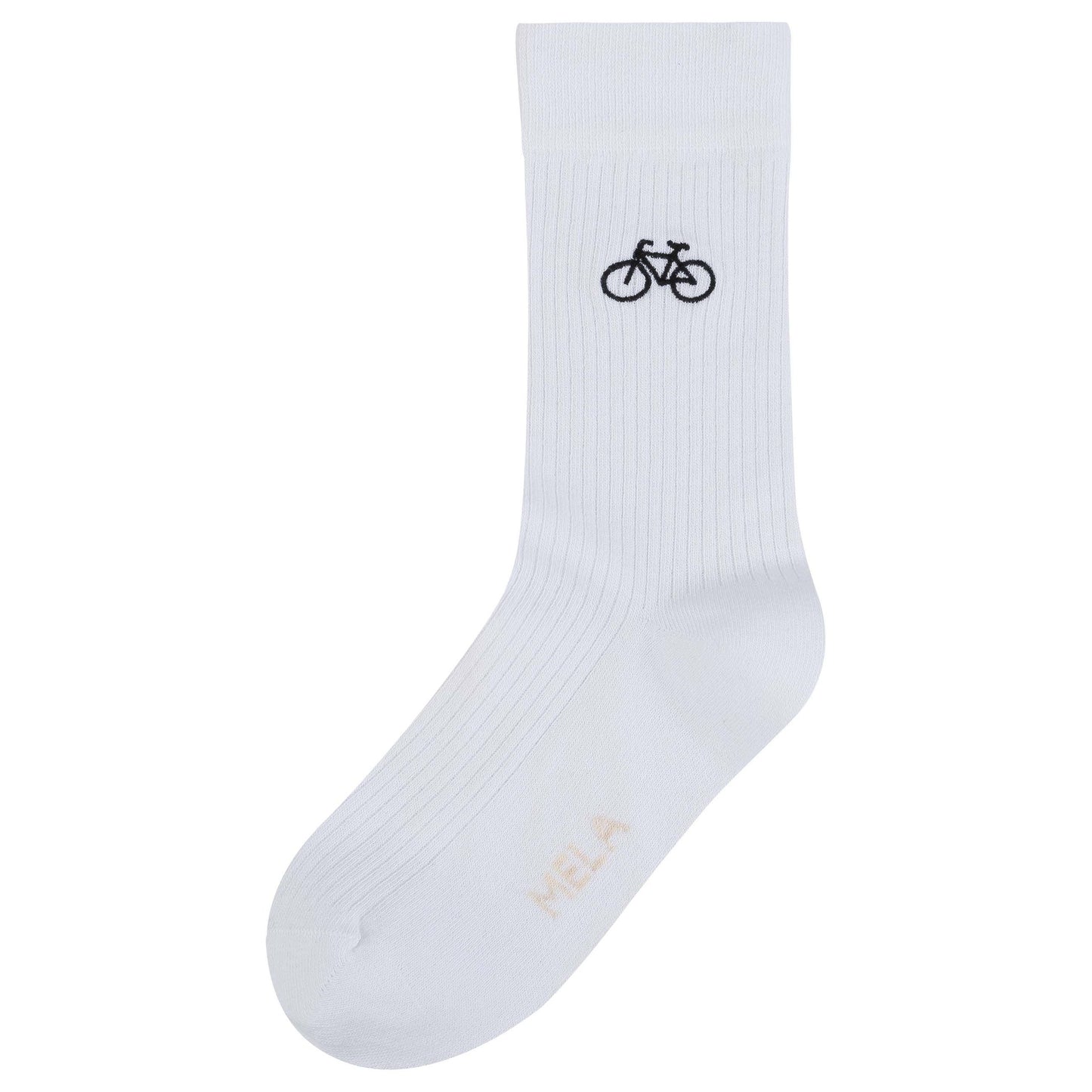 Socks with small embroidery