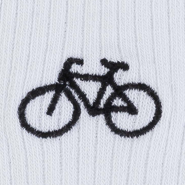Socks with small embroidery