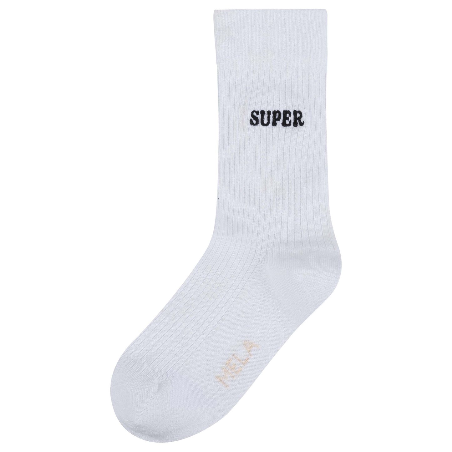 Socks with small embroidery