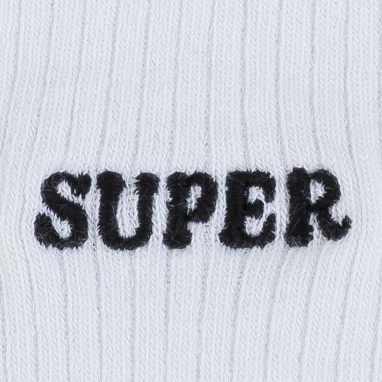 Socks with small embroidery