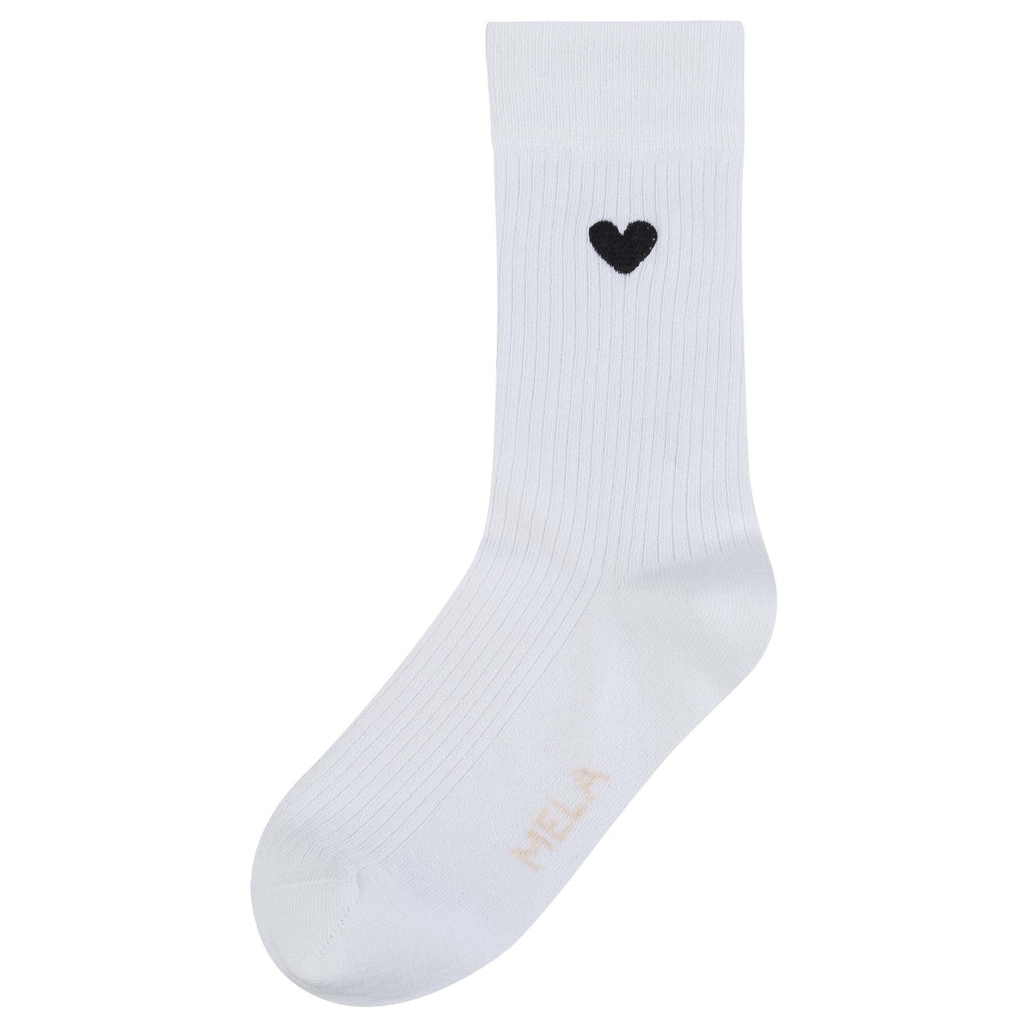 Socks with small embroidery