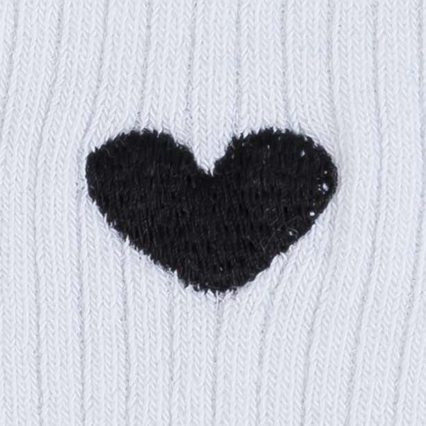 Socks with small embroidery