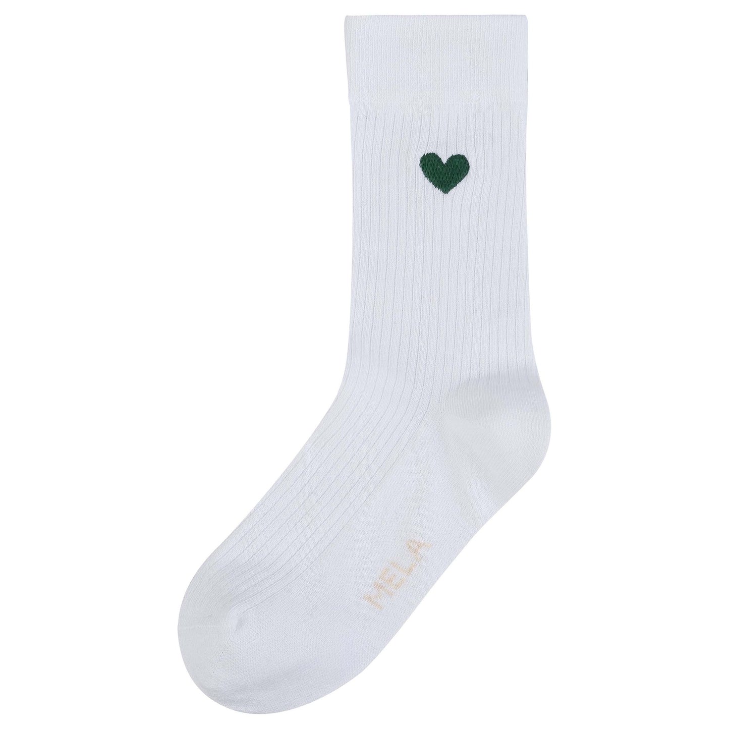 Socks with small embroidery