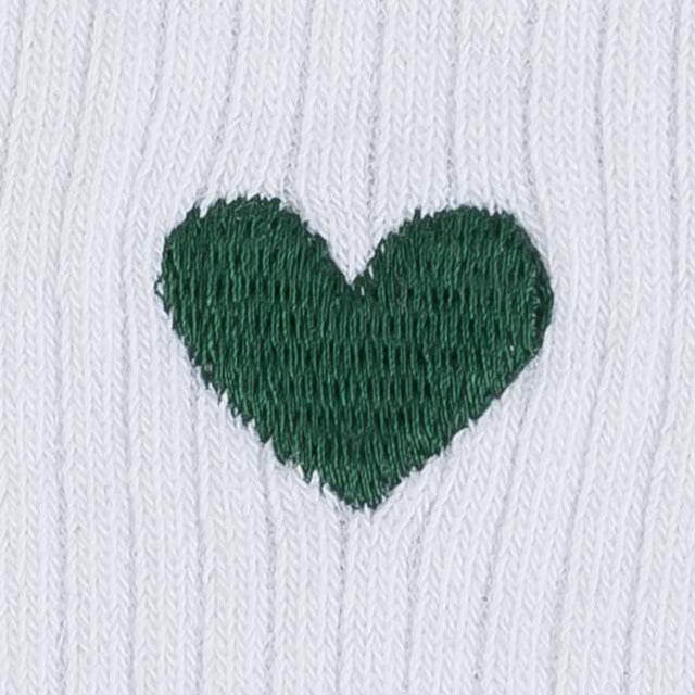 Socks with small embroidery
