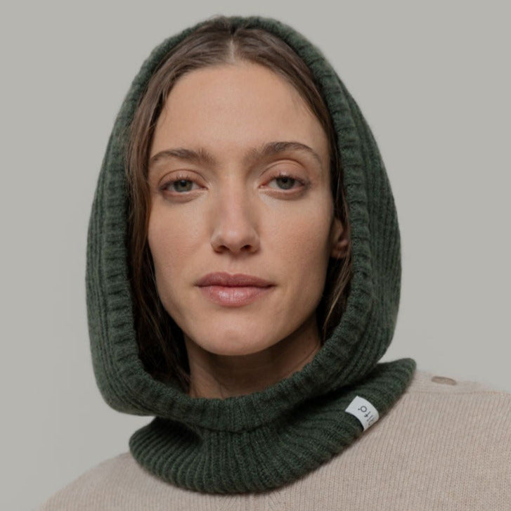 Recycelte Kaschmirwolle Balclava Kapuzenmütze - Marika