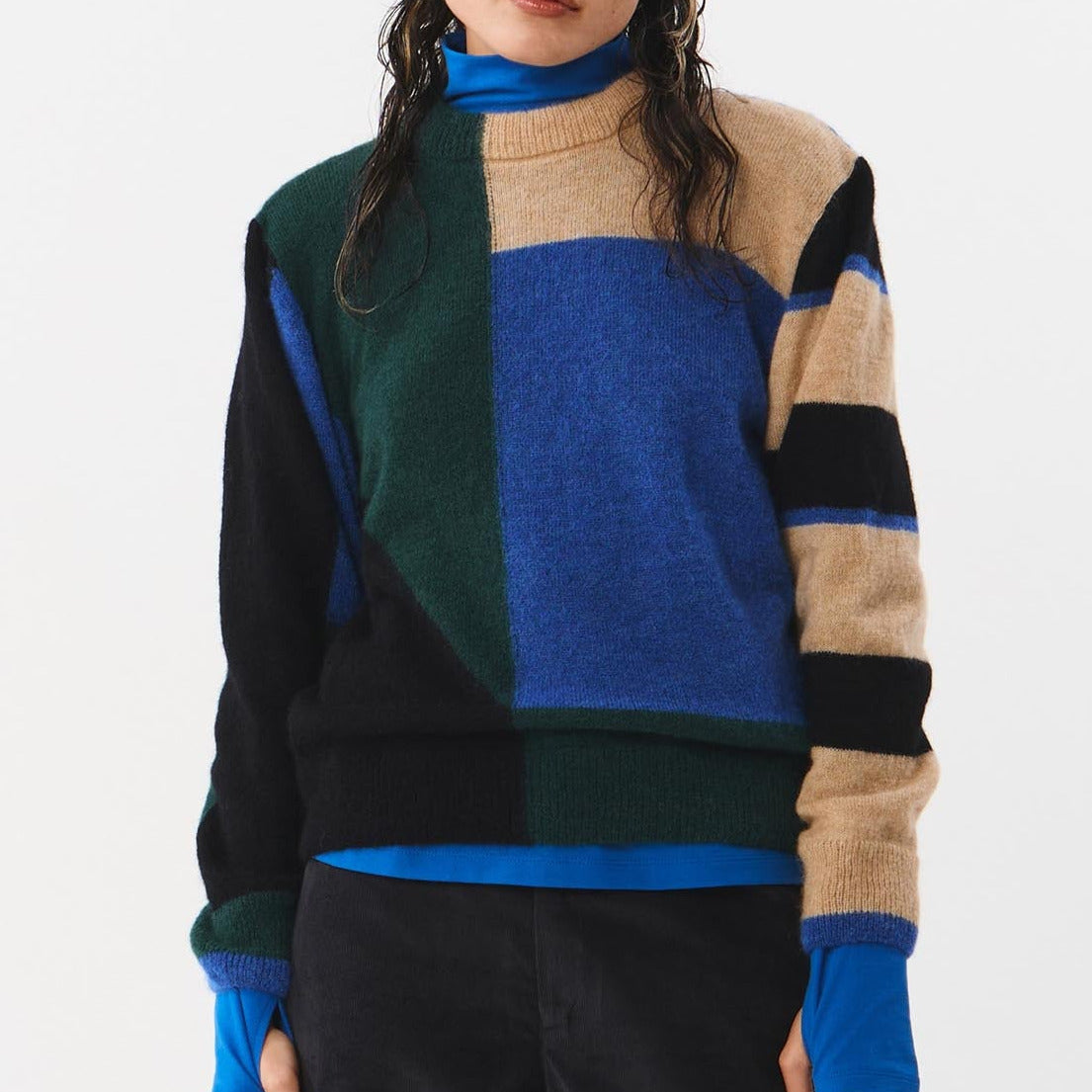 Babol gemusterter Woll-Pullover