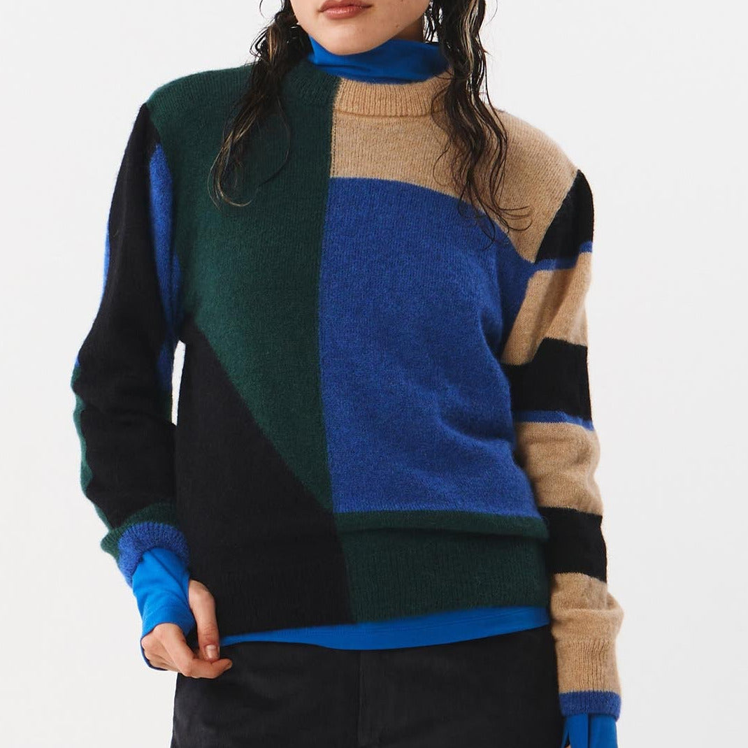 Babol gemusterter Woll-Pullover