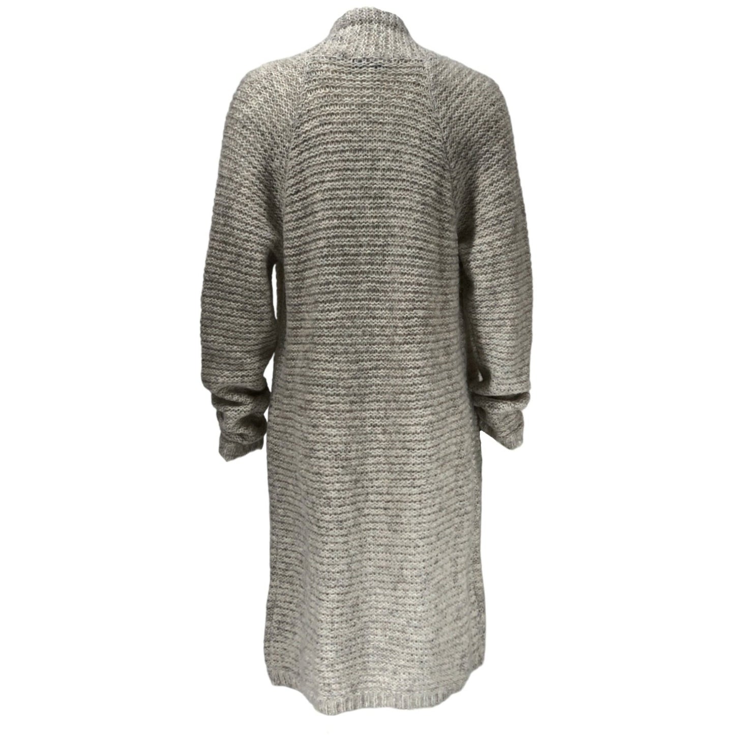 lange Strickjacke aus Alpaka und Bio-Baumwolle