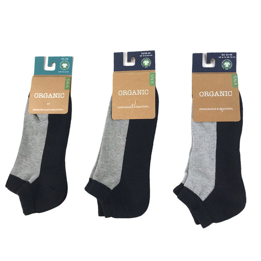 Sneakersocken, schwarz-grau