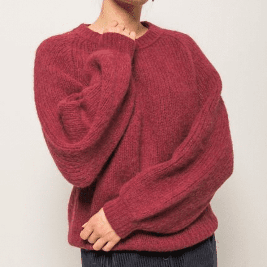 Pullover aus Alpaka und Bio-Baumwolle