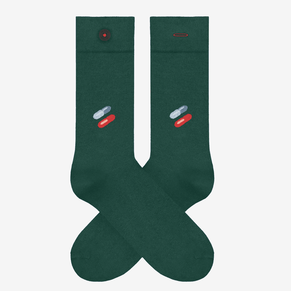 Socken mit Stickerei