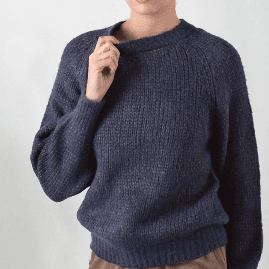 Pullover aus Alpaka und Bio-Baumwolle