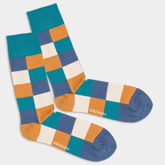 karierte Socken