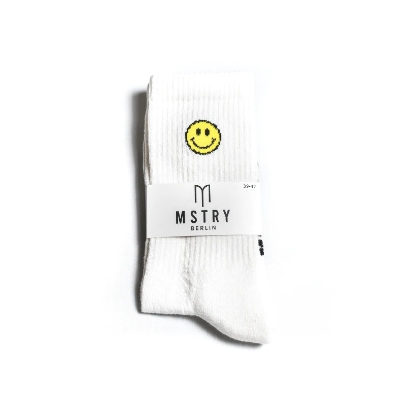 MSTRY Socken mit eingestricktem Statement