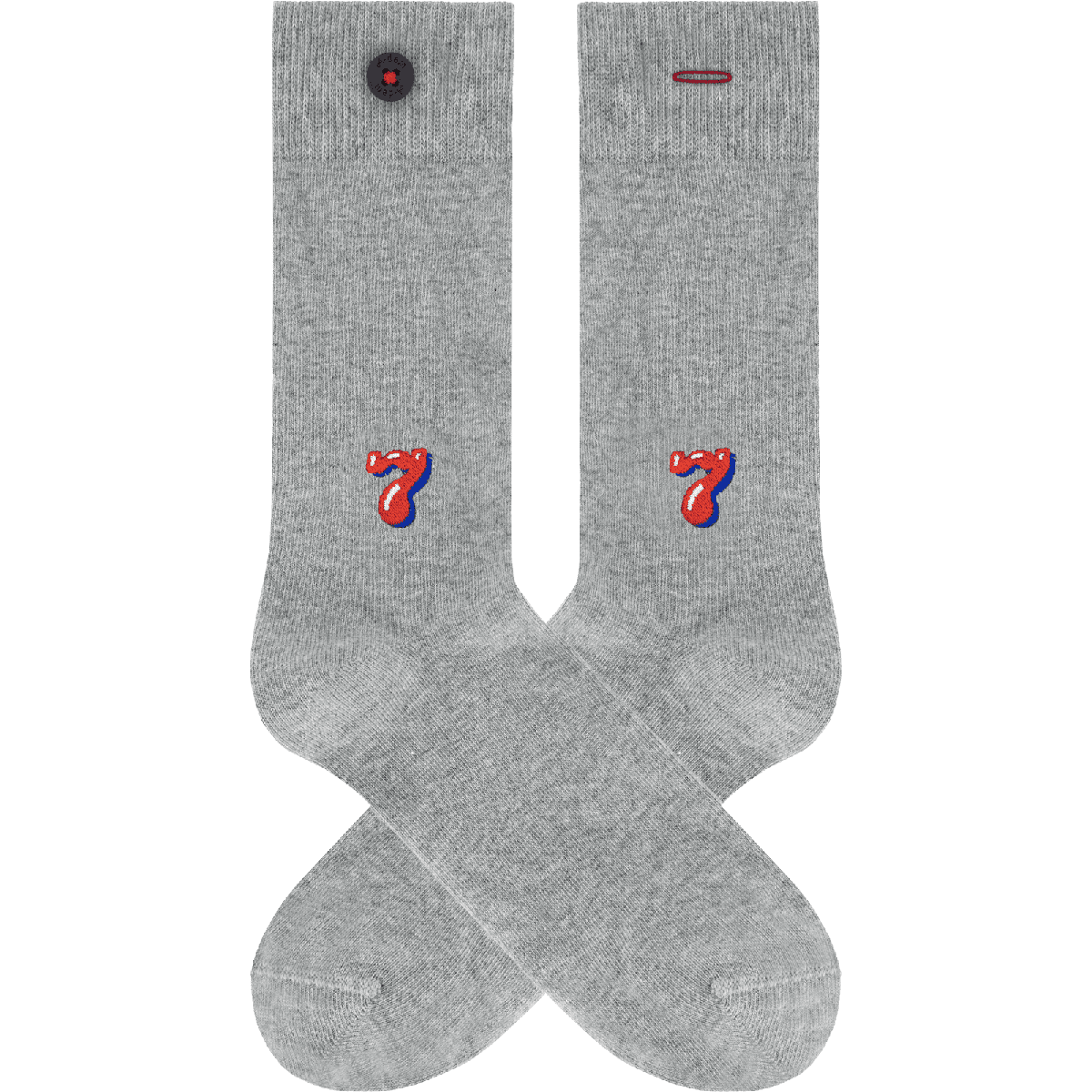 Socken mit Stickerei