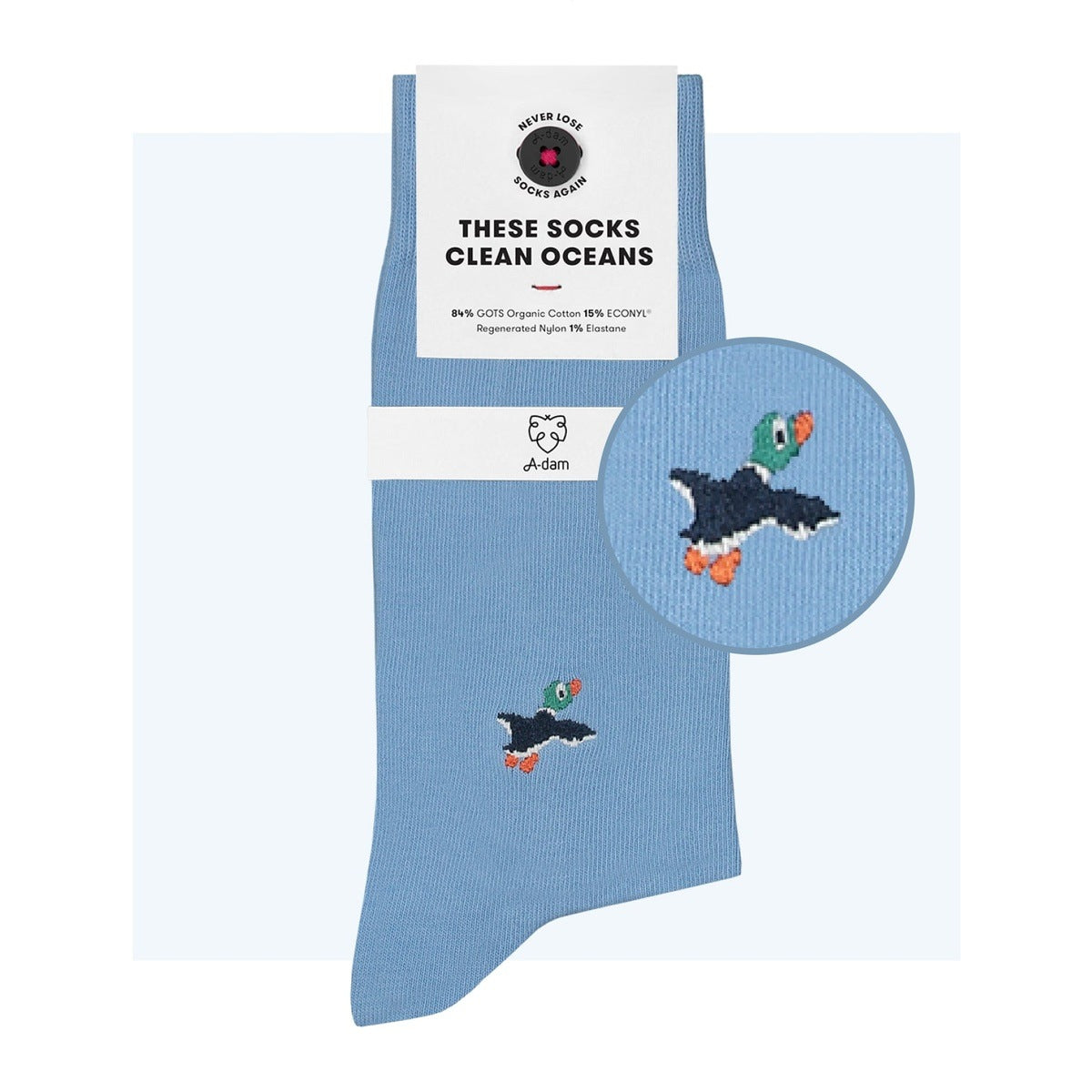 Socken mit Stickerei