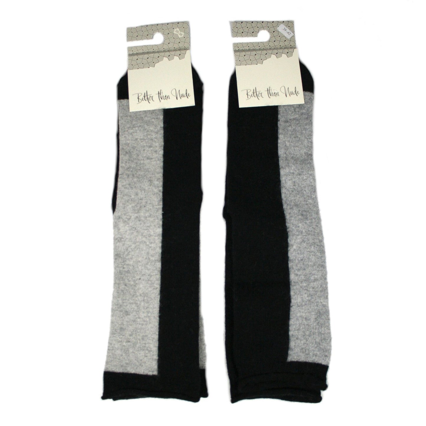 Woll-Baumwoll-Socken, Blockstreifen