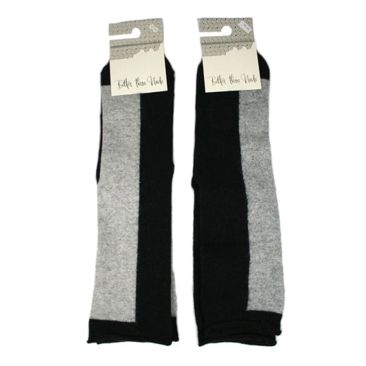 Woll-Baumwoll-Socken, Blockstreifen