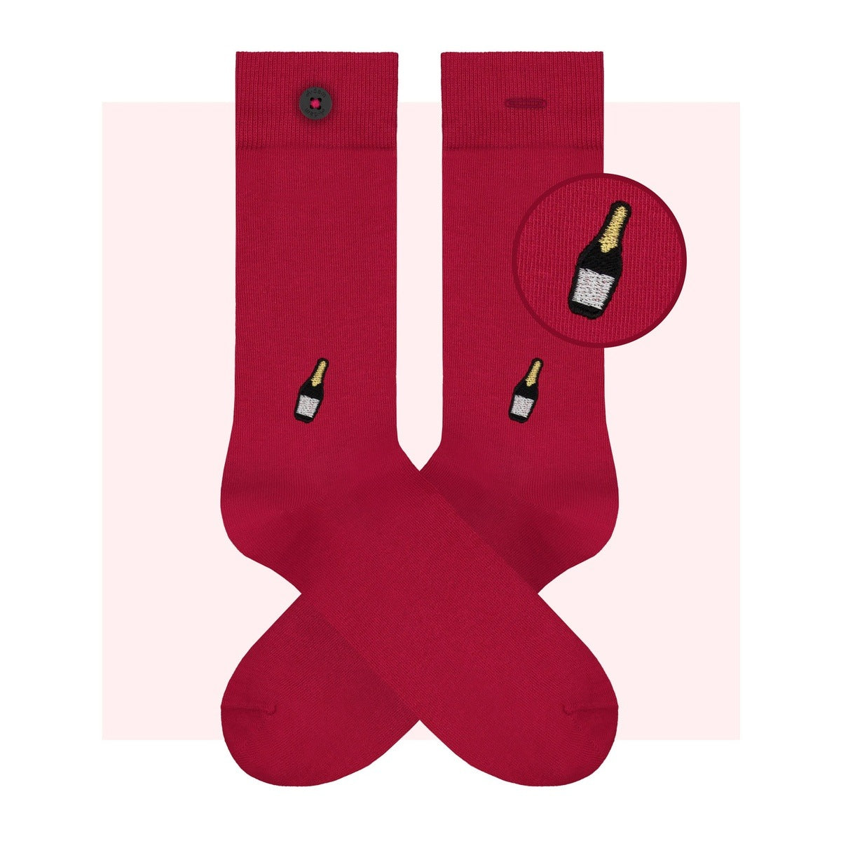 Socken mit Stickerei