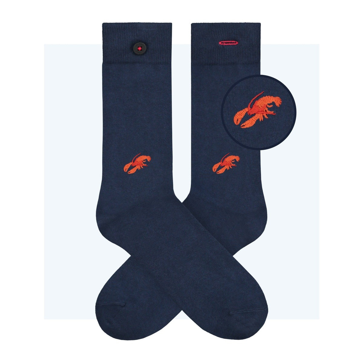 Socken mit Stickerei