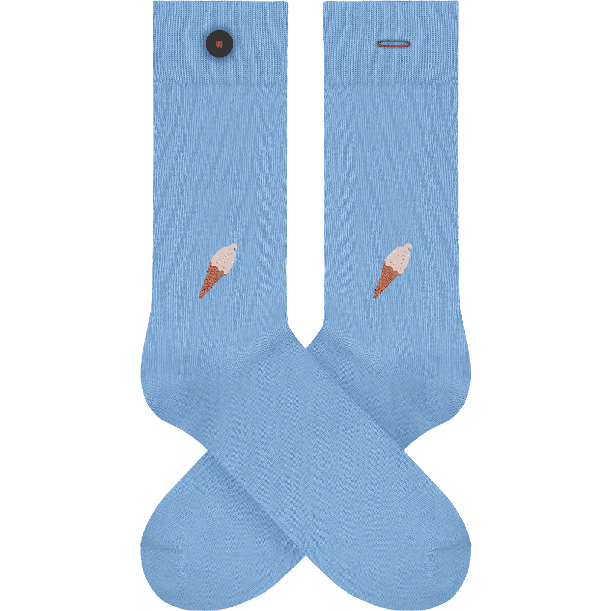 Socken mit Stickerei