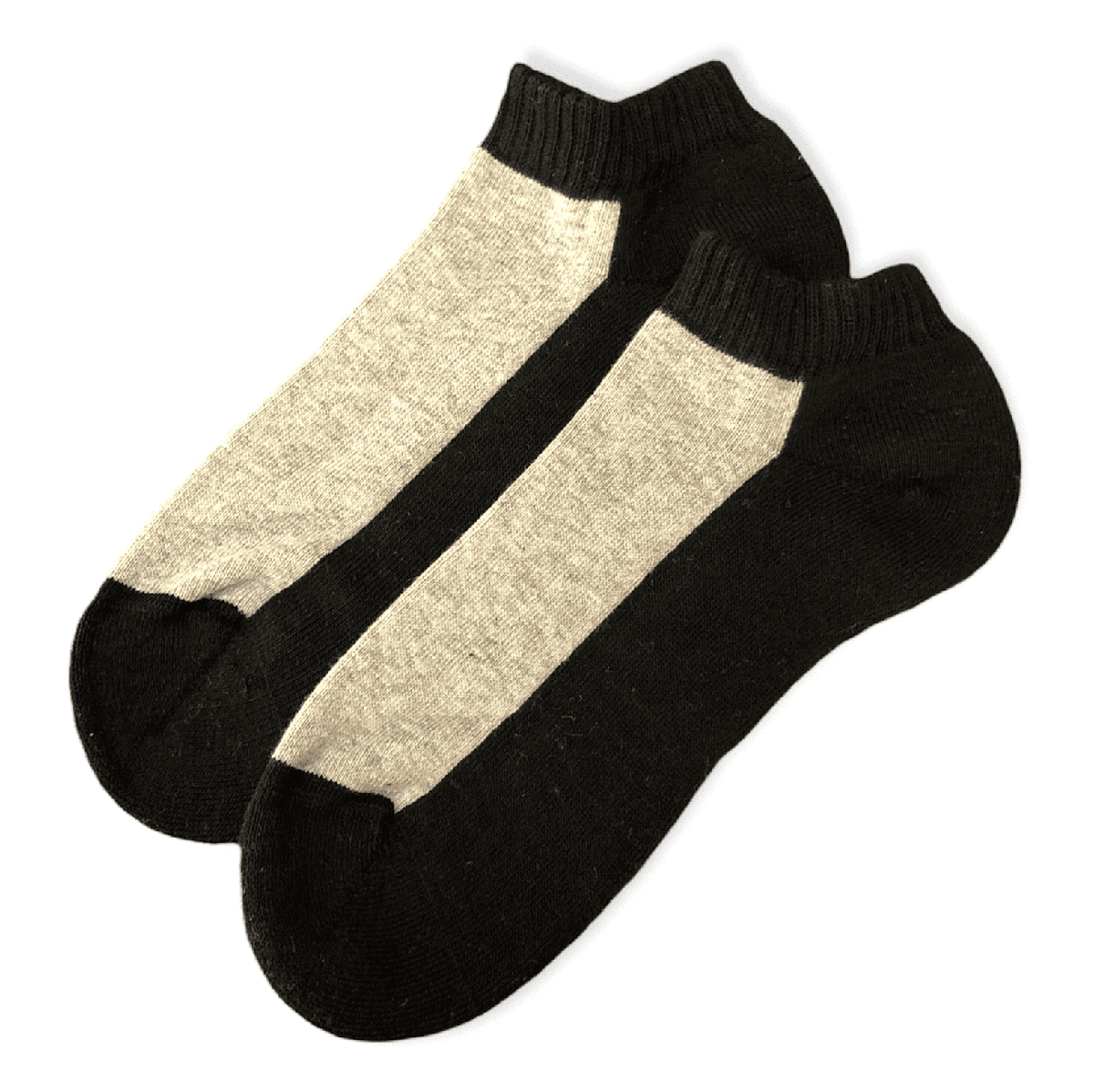 Sneakersocken, schwarz-grau