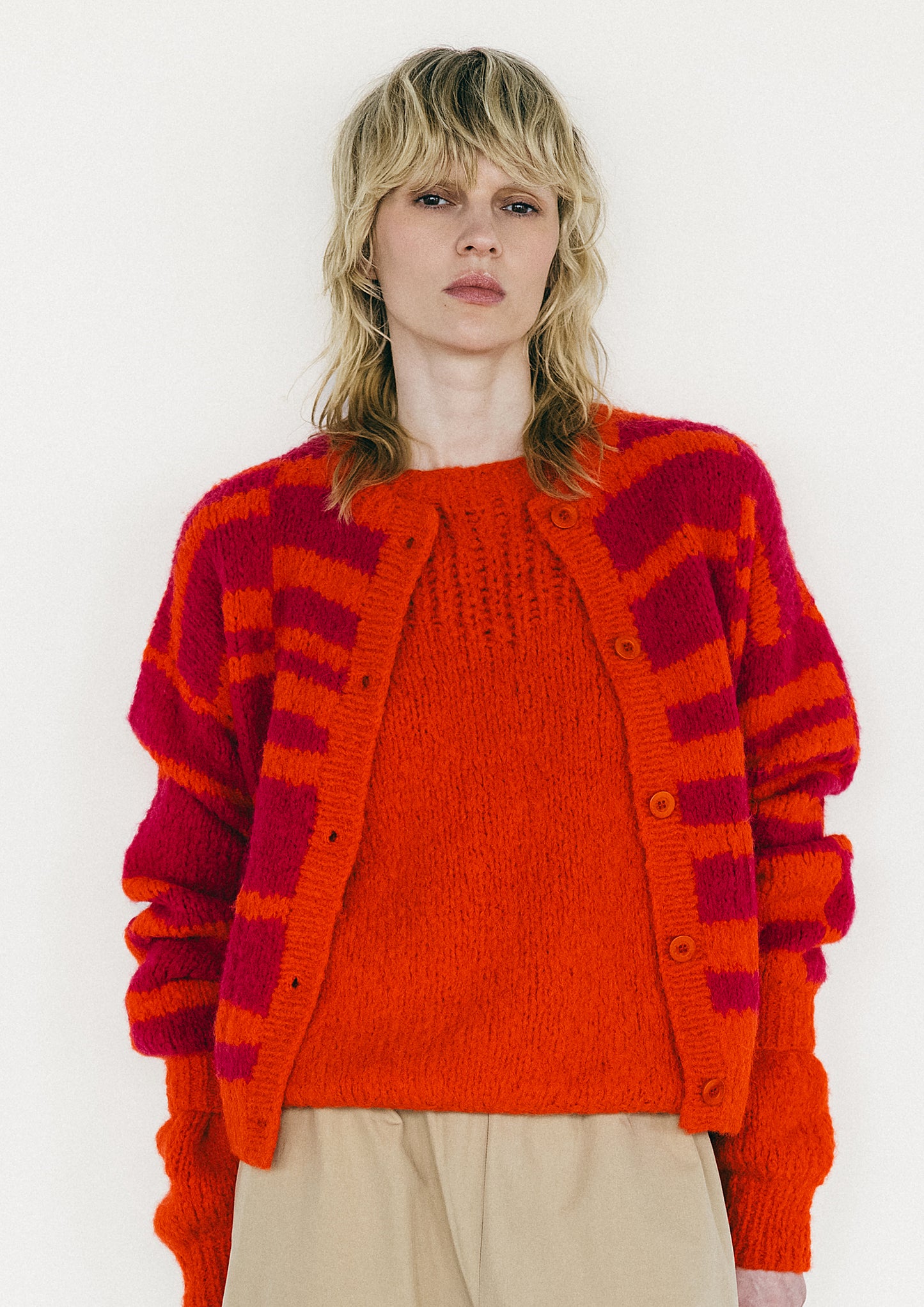 Marlen superflauschige Alpaka-Strickjacke