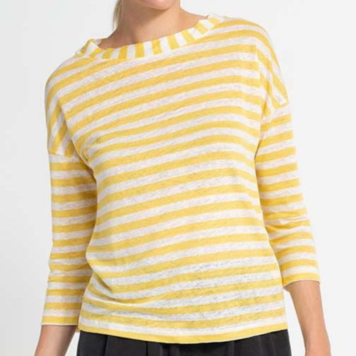 Shirt mit 3/4 Arm aus Leinen