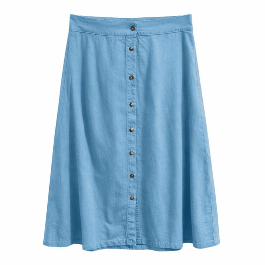 langer Rock aus Lyocell im Denim-Look Mazine