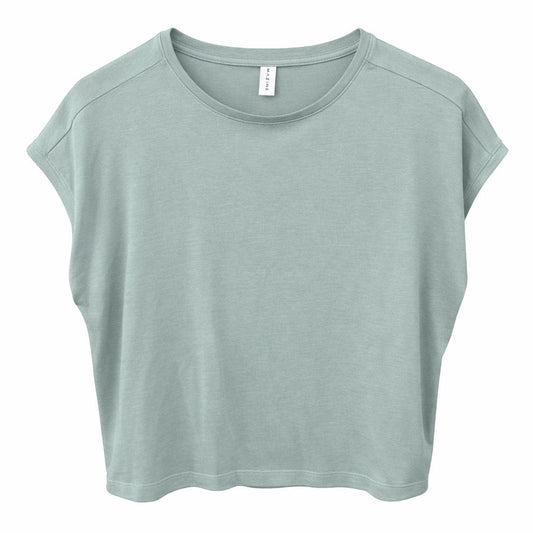 kurzes T-Shirt aus Ecovero Mazine