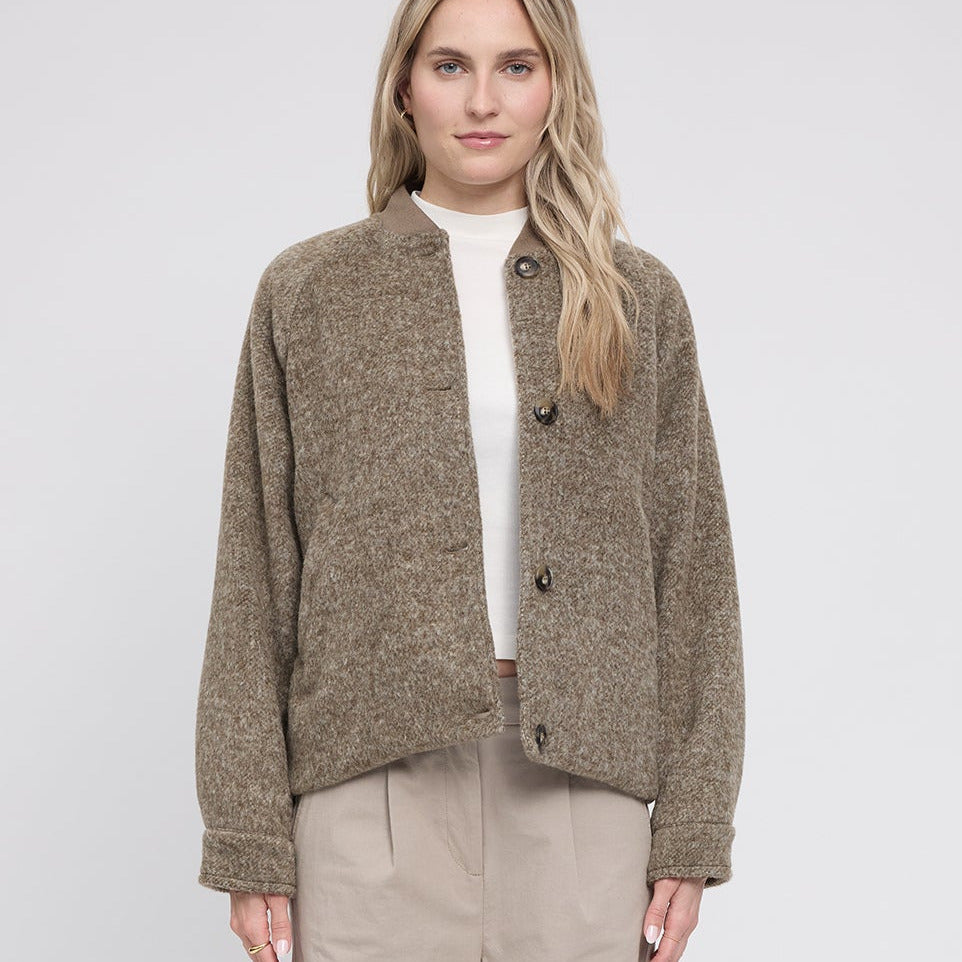 Bomber-Jacke aus recykeltem Plastik