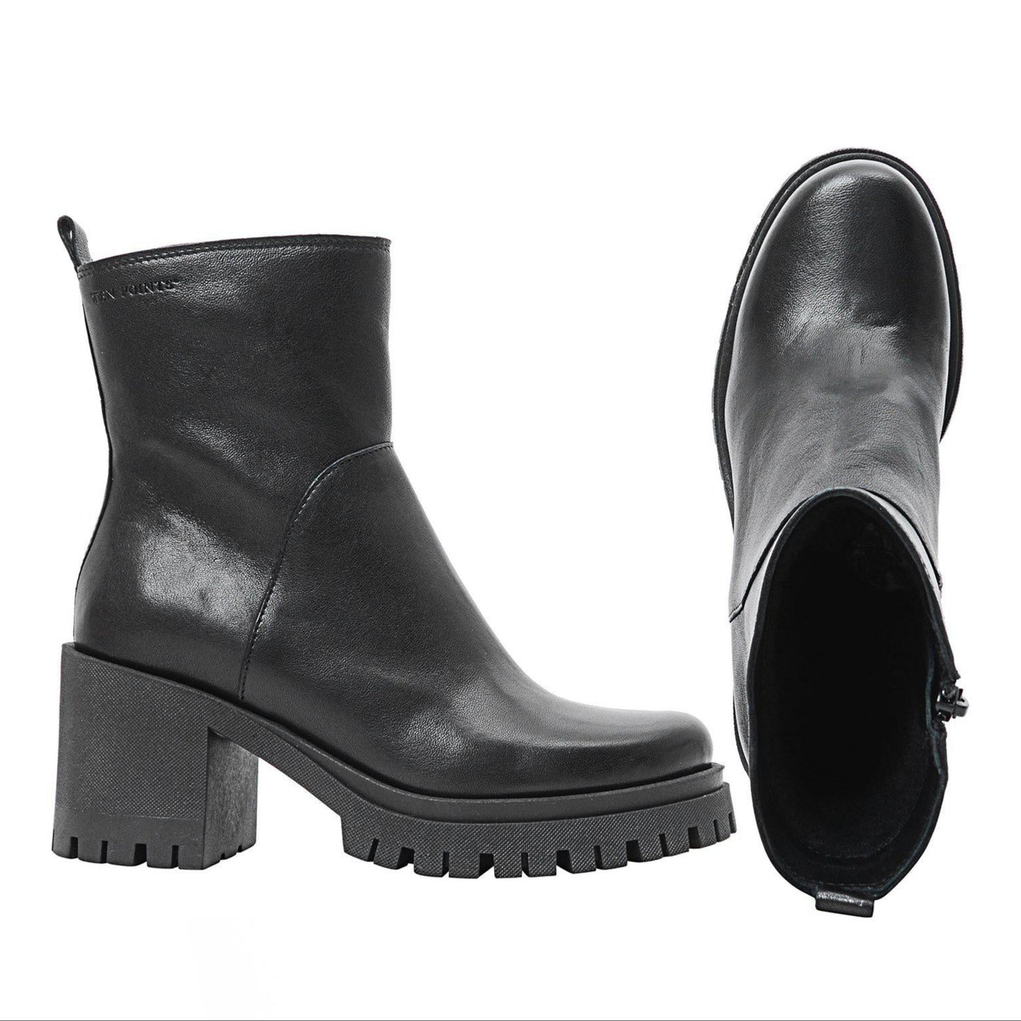 Leder-Absatzboots, Ylva