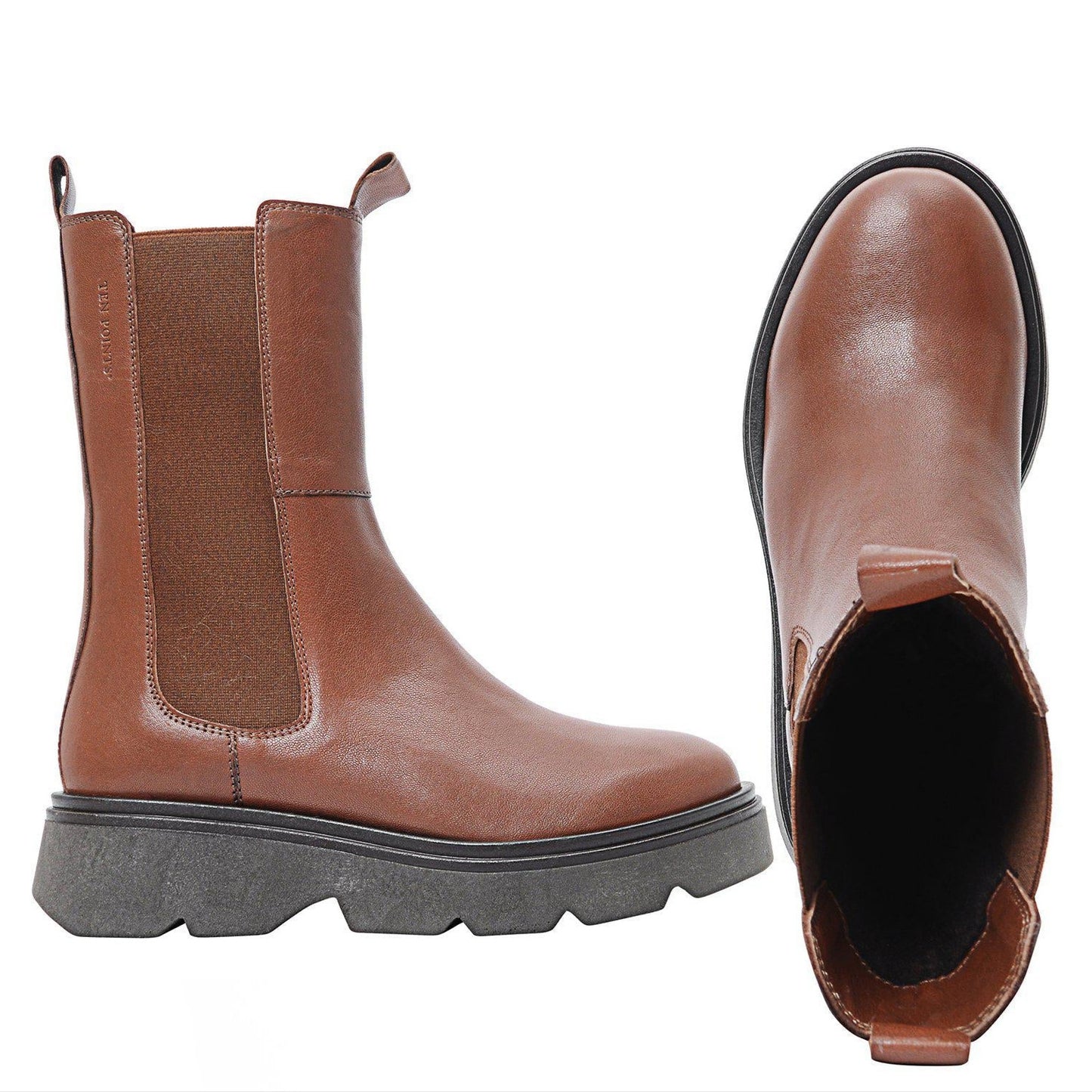 warm gefütterte Leder-Stiefel, Karin