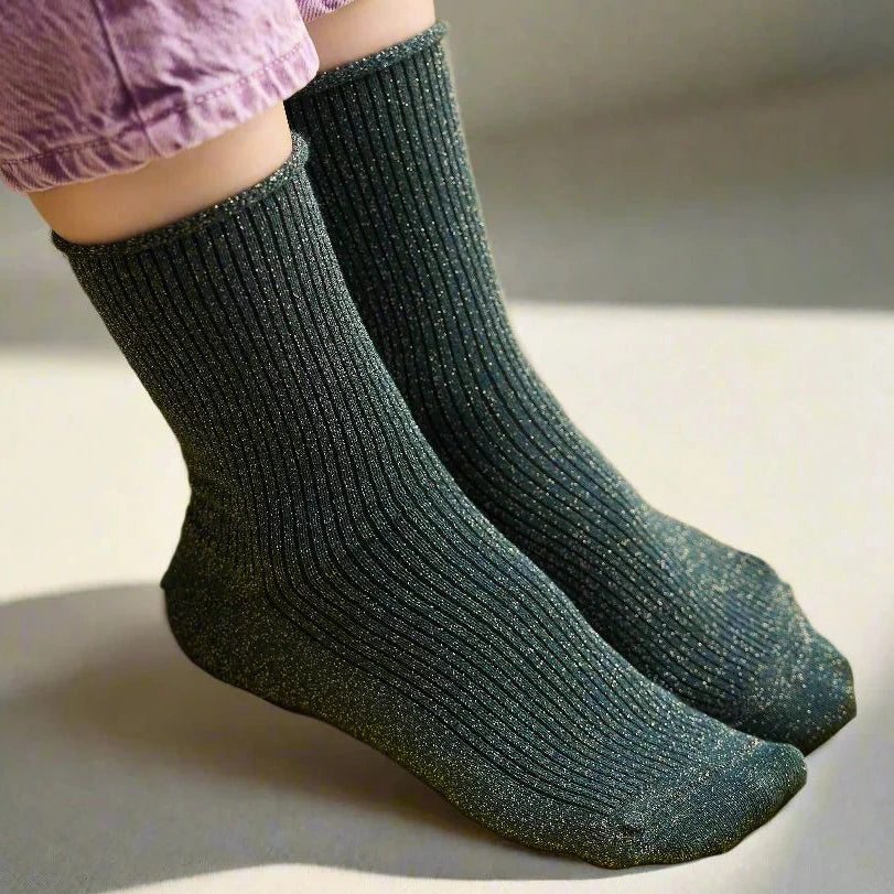 Glitzer Socken aus Bambus-Lyocell