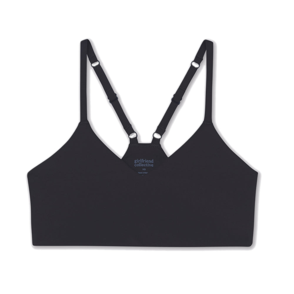 Bralette with V-neck made from recycled plastic