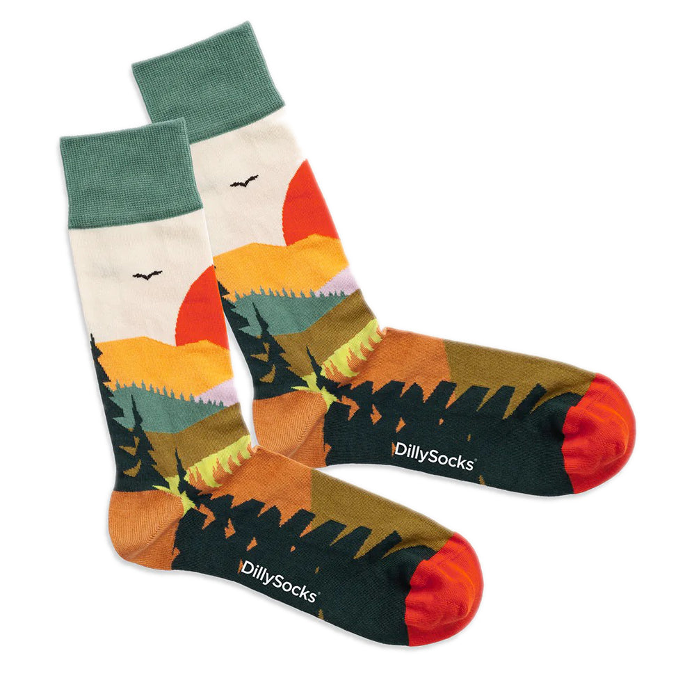 Forest Sunset-Socken