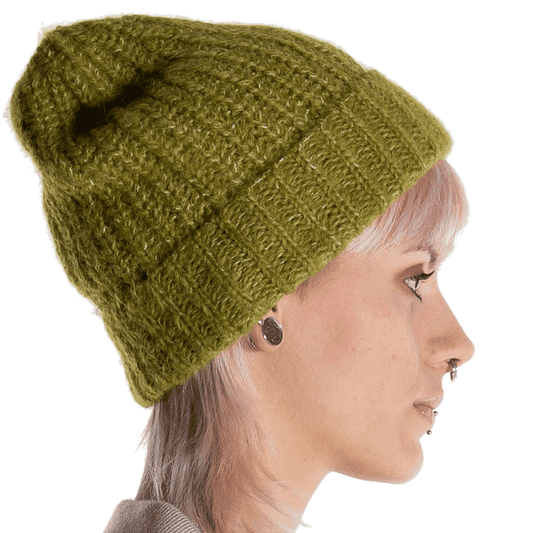 superflauschige Mütze aus Alpaka und Bio-Wolle