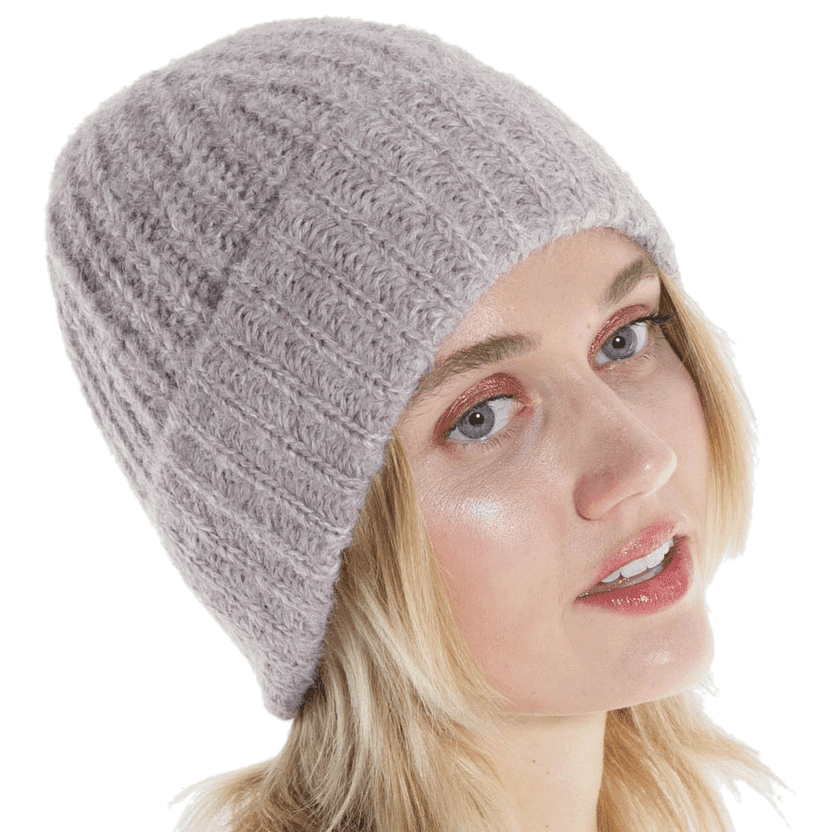 super fluffy hat made of alpaca and organic wool