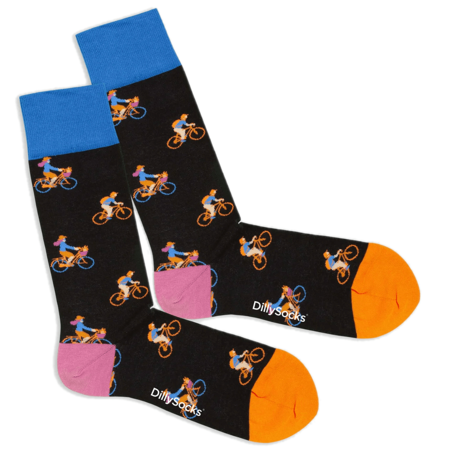 socks with bike pattern