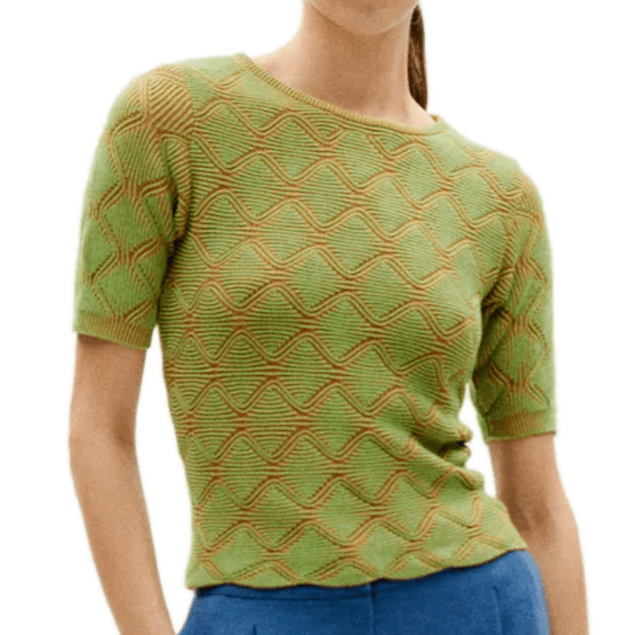 Doa Kurzarm-Pullover aus Bio-Baumwolle