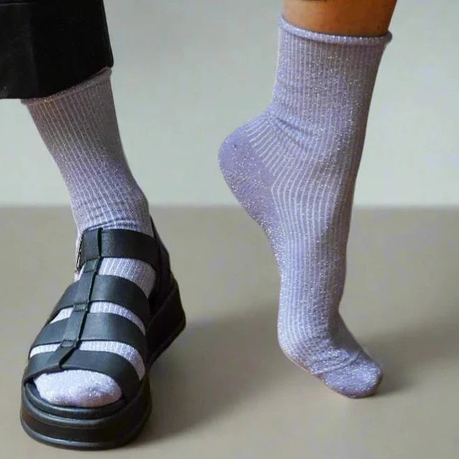 Glitzer Socken aus Bambus-Lyocell