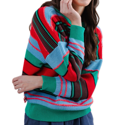 Streifen-Sweater (aus Bio-Baumwolle)