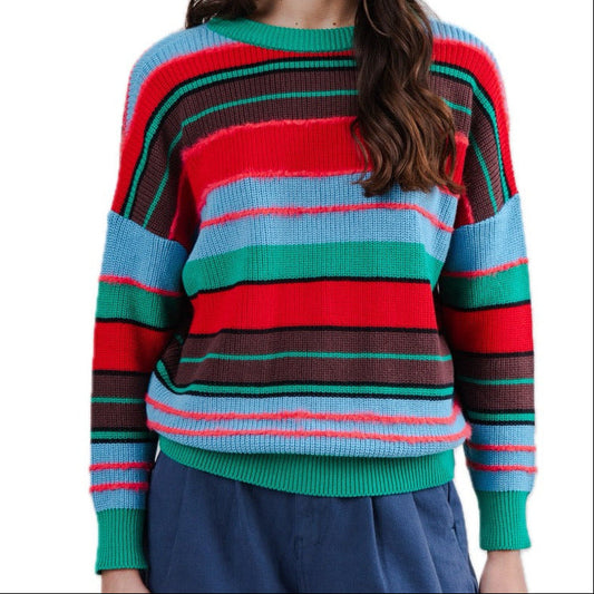 Streifen-Sweater (aus Bio-Baumwolle)